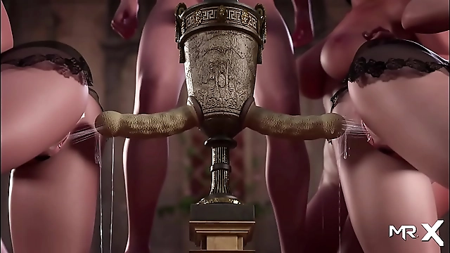 Treasure of Nadia: A Slut's Delightful Dual Cum Feast