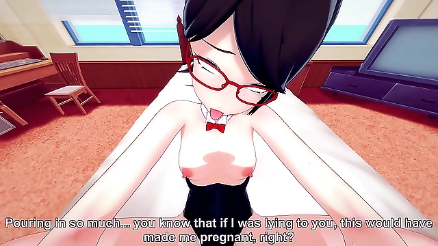 Japanese beauty Sarada pleasures the 7th Hokage in Barutos room on a top-secret mission!