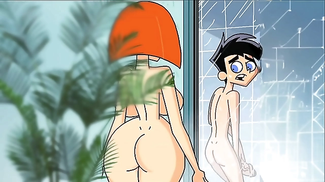 Japanese Cartoon Porn - Luscious Redhead Stepmom Goes Wild in the Shower