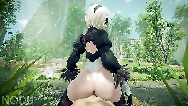 Enjoy the Ultimate 'Breeding with 2B' Porn Experience for Hot Japanese Women with Luscious Curves and Alluring Looks!