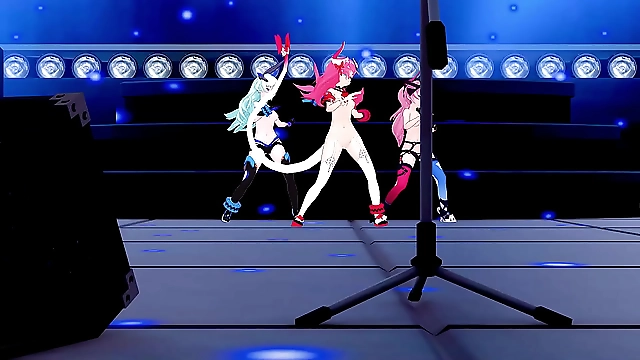 JAV Beauties Explode in Erotic Dance Frenzy - Honkai Impact MMD Follow the Leader ft