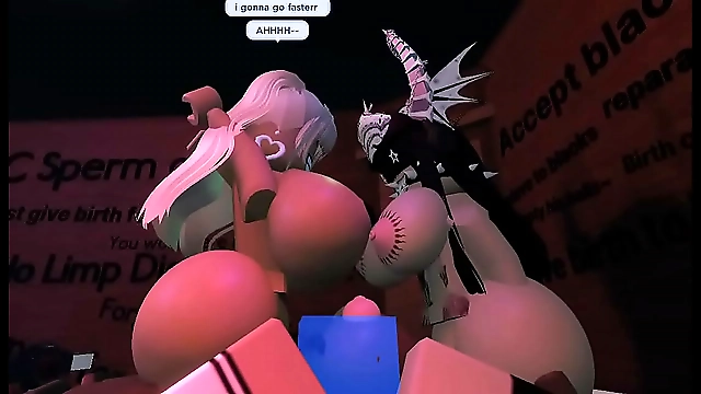 Experience My Luscious Threesome with My Futa Bitches in Roblox