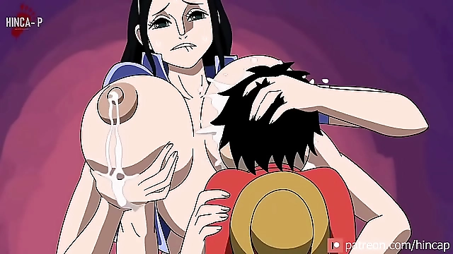 Enjoy the Luscious Luffy Getting His Delicious Meal in this Animated Feast