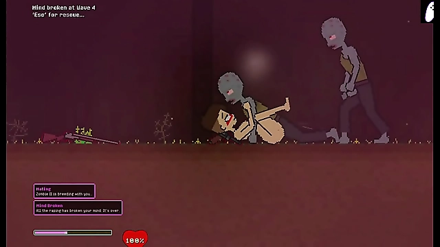 Luscious Captive Holds Out Against Rampant Zombie Horde in Intense Fuck Fest