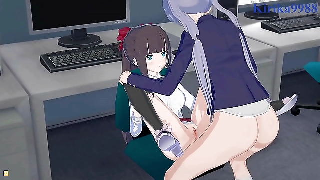 Aoba Suzukaze and Hifumi Takimotos Luscious Futanari Pleasure - A New Game for Your Eyes only!