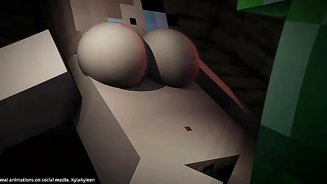 Experience the Ultimate Lustful Encounter Between an Anime Girl and a Creeper in This Mind-Blowing Minecraft Porn Animation!