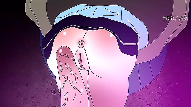 JAV Hentai Porn from Genshin Impact - Stuck in the Trash Cartoon Sex