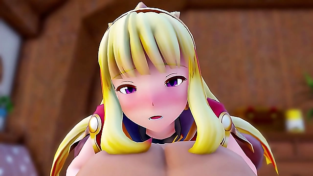 Get Wet with Cagliostros Luscious Creampie in Granblue Fantasy - Only for the Brave!