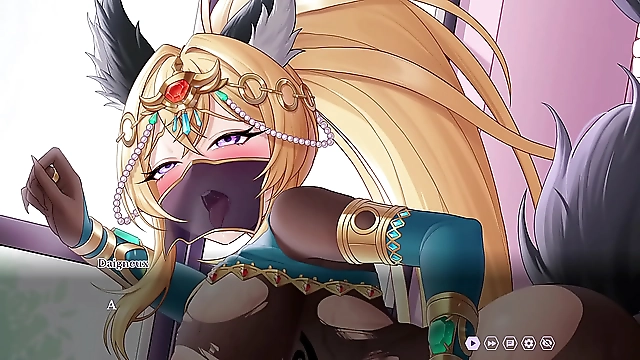 Unleash Your Desires with the Luscious Kaiju Princess & Her Detective Servant in Hentai Game Part 2!