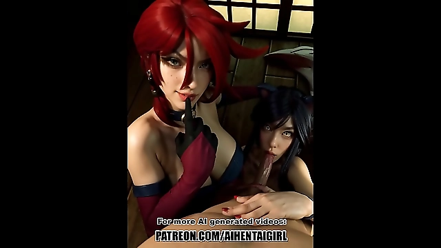 Unleash Your Inner Slut - JAV Cosplay Hentai with Miss Fortune and Ahri