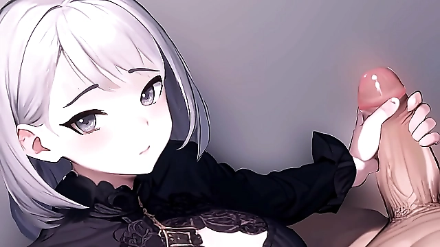 JAV Dreams: Alluring Anime Enchantress Jerks Off a Huge Cock in P