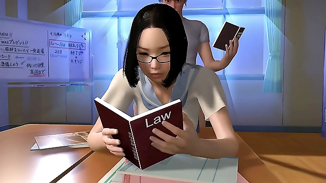 Luscious Tutor Helps Slutty Student with Her Studies: JAV Hentai Video