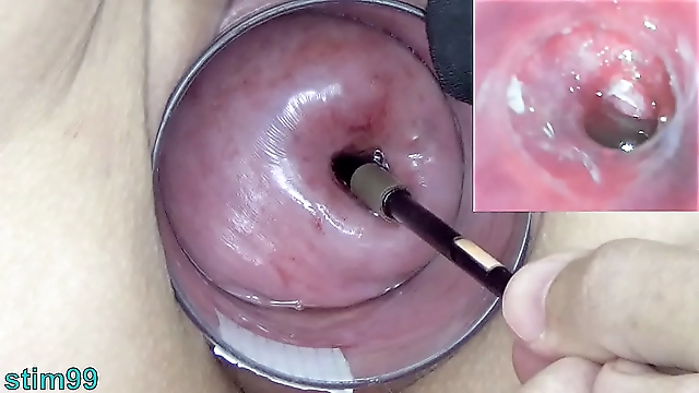Mature Milf Invites You Inside Her Wet and Wild Cervix with an Endoscope Cam in Japanese Uterus Play