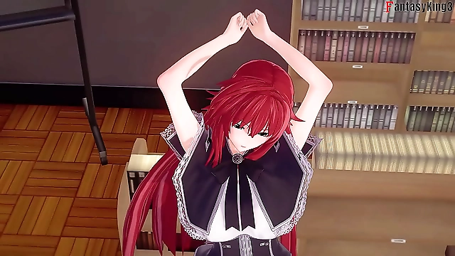 Porn Oasis: Luscious Akeno Fucks in the Library ~ HS DXD NTR Madness 2 ~ Sheer & PTRN Fantasyking3