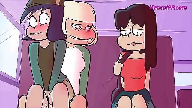 Busty Futa Slut Gets Pounded on Public Bus in Uncensored Cartoon Porn