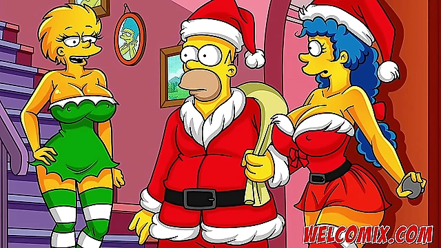 Experience the Lustful Life of a Simpsons Housewife in 'Christmas Present' Hentai Video