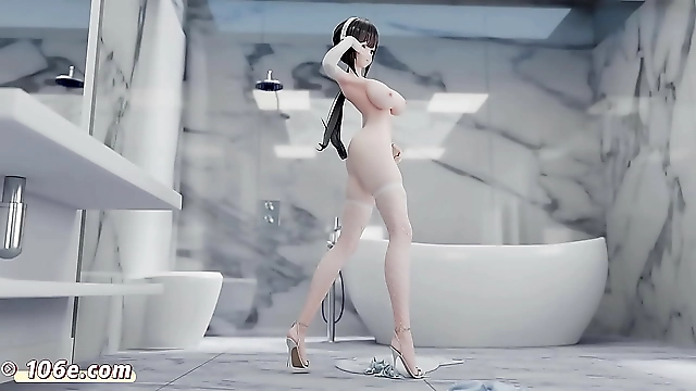 Lustful Harbor: Luscious JAV Beauties in 3D Animation Wave Their Curvy Butts to Beat in Vam MMD Striptease (3D Adult Animation)