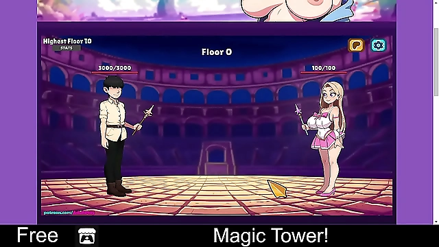 Revel in the Sensual Spell of the Luscious Enchantress at the Top of the Magic Tower! Exclusive JAV Scene!