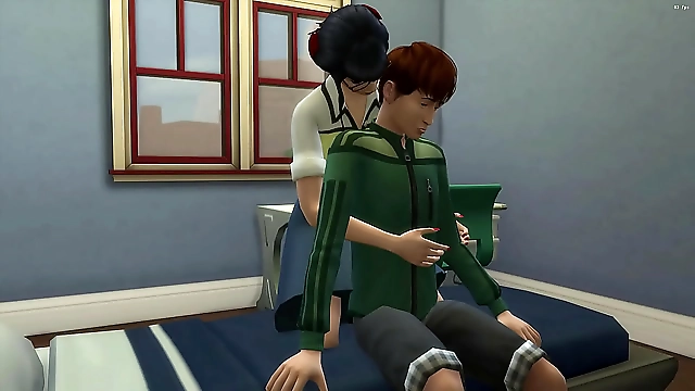 18+! Luscious Japanese Stepmom Helps Virgin Stepson Lose His Cherry! Must-See Asian Milf Scene!