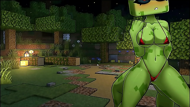 HornyCrafts Parody Hentai Game PornPlay - Witness the Explosive Growth of a Giant Cock!