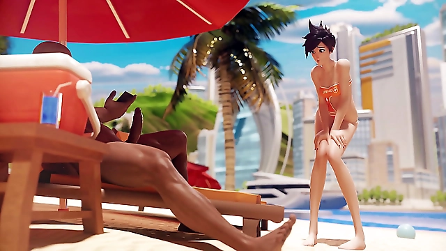 JAV Enchantress Tracer Invites You to a Steamy Beach Escapade