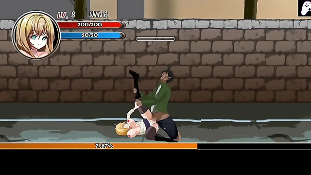 Hentai Games Gameplay - Enchantress with Perfect Body Sluts Out with Hard Zombie Cocks