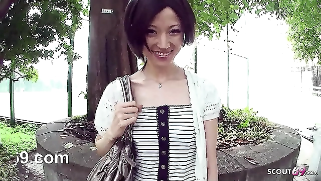 JAV Slut Gets Baited into Blowing Random Dick in Car Over Skinny Body!