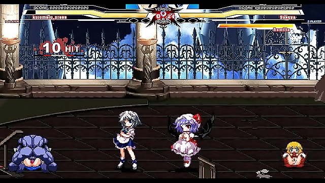 Experience the Ultimate Battle of Luscious Kuromaru vs Touhou