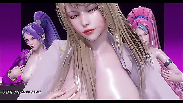 Get Ready for the Ultimate Naked Kpop Dance Show with Chung Ha, Ahri, Akali, Evelynn, and Seraphine in 4K Ultra HD